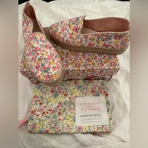 LoveShackFancy x Manebi Platform Espadrille Pink Fruity Punch Floral